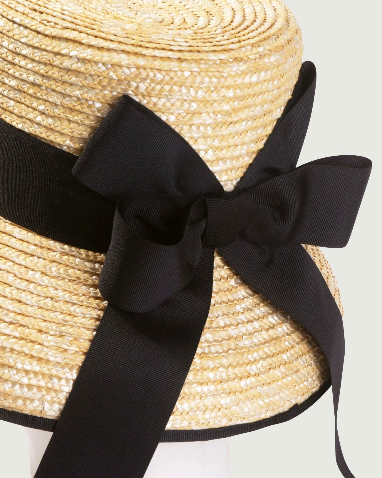 Bella With Bow, Wheat Straw Hat