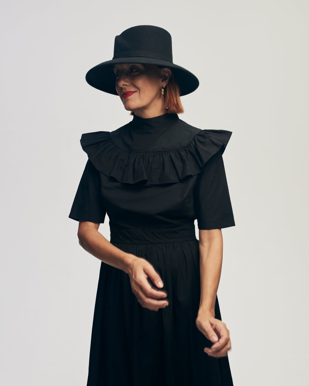 Badu, Wool Felt Hat, Black