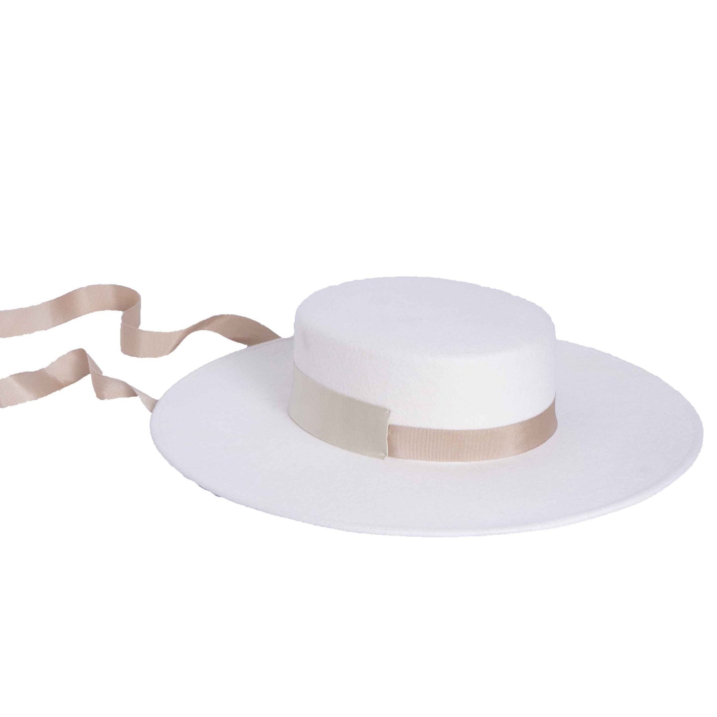 Billie, Wool Felt Bolero Hat, Ivory