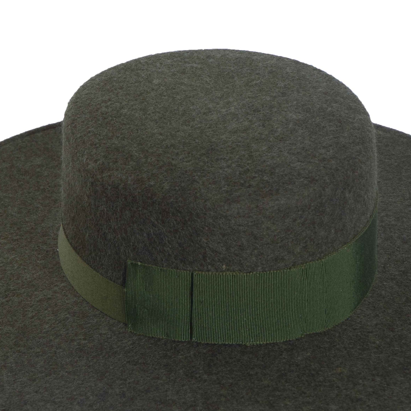 Billie, Wool Felt Bolero Hat, Olive