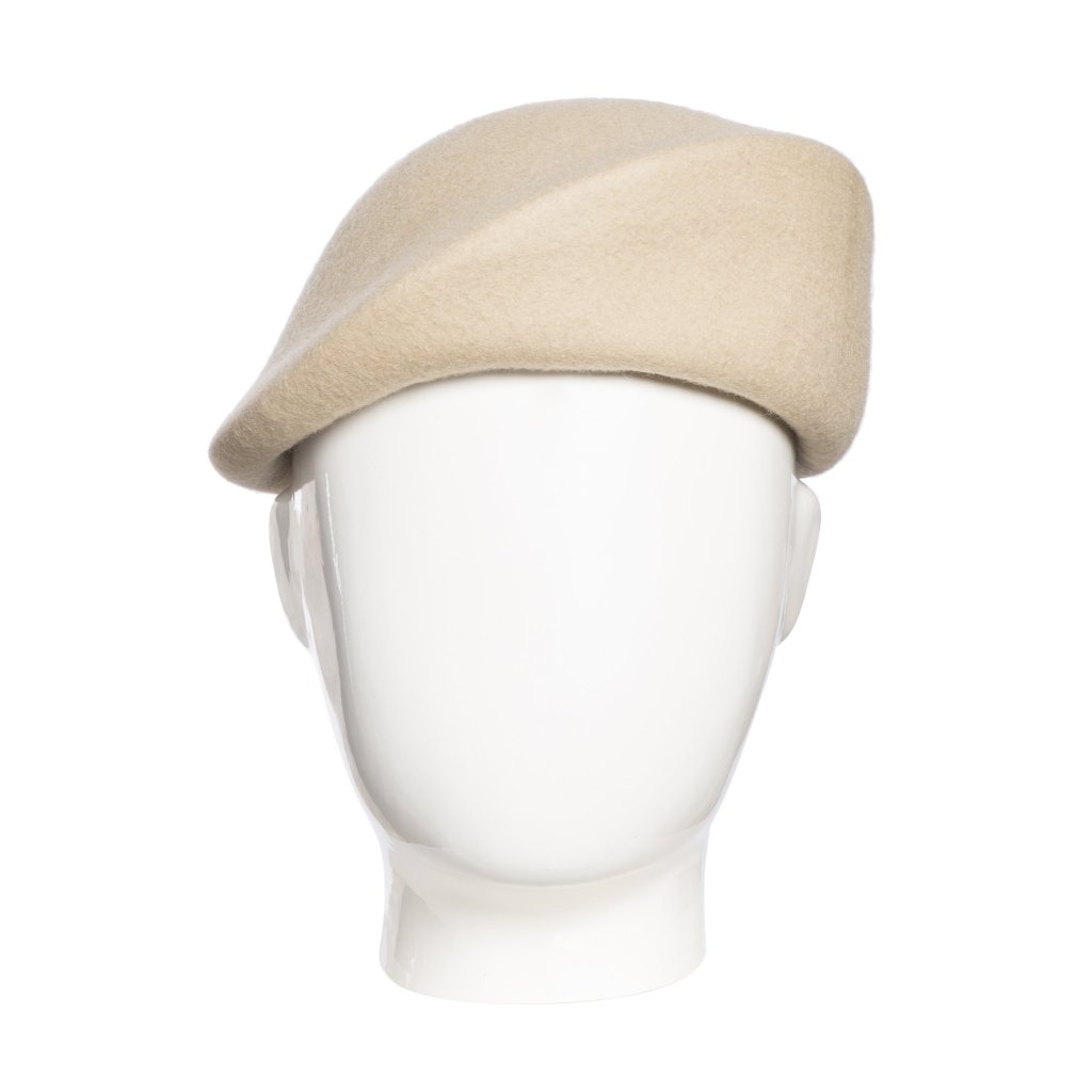 Bae Beret, Wool Felt Hat, Camel