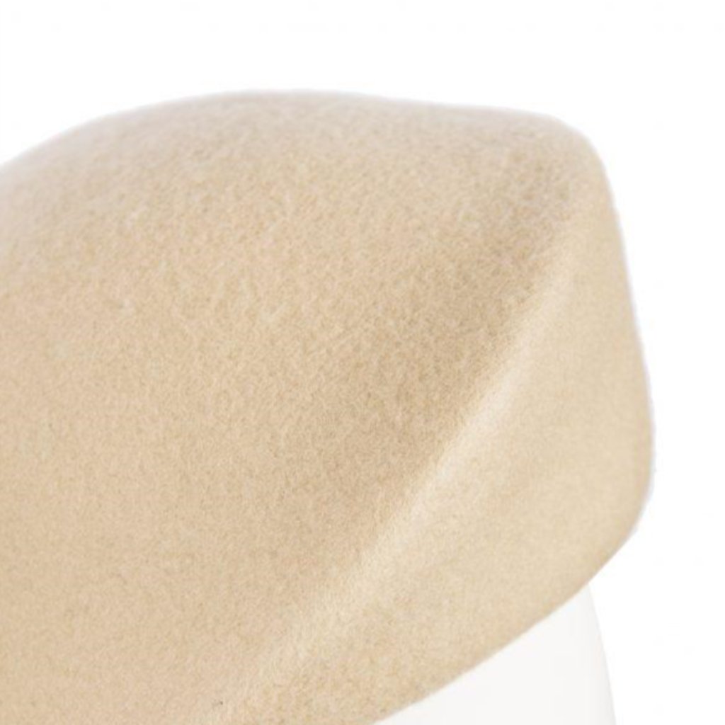 Bae Beret, Wool Felt Hat, Camel