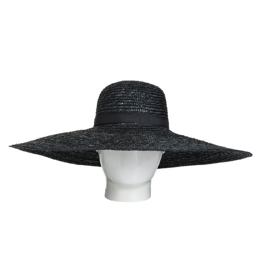 Sahara, Wheat Straw Hat, Black