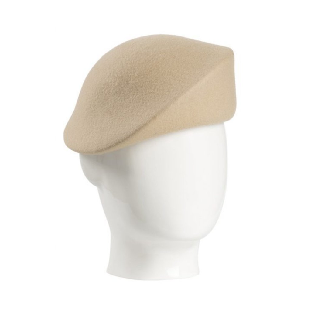 Bae Beret, Wool Felt Hat, Camel