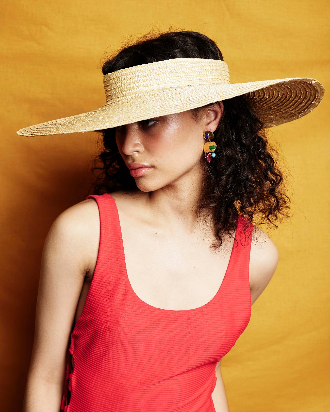 Saturn, Wheat Straw Crown-less Ring Hat