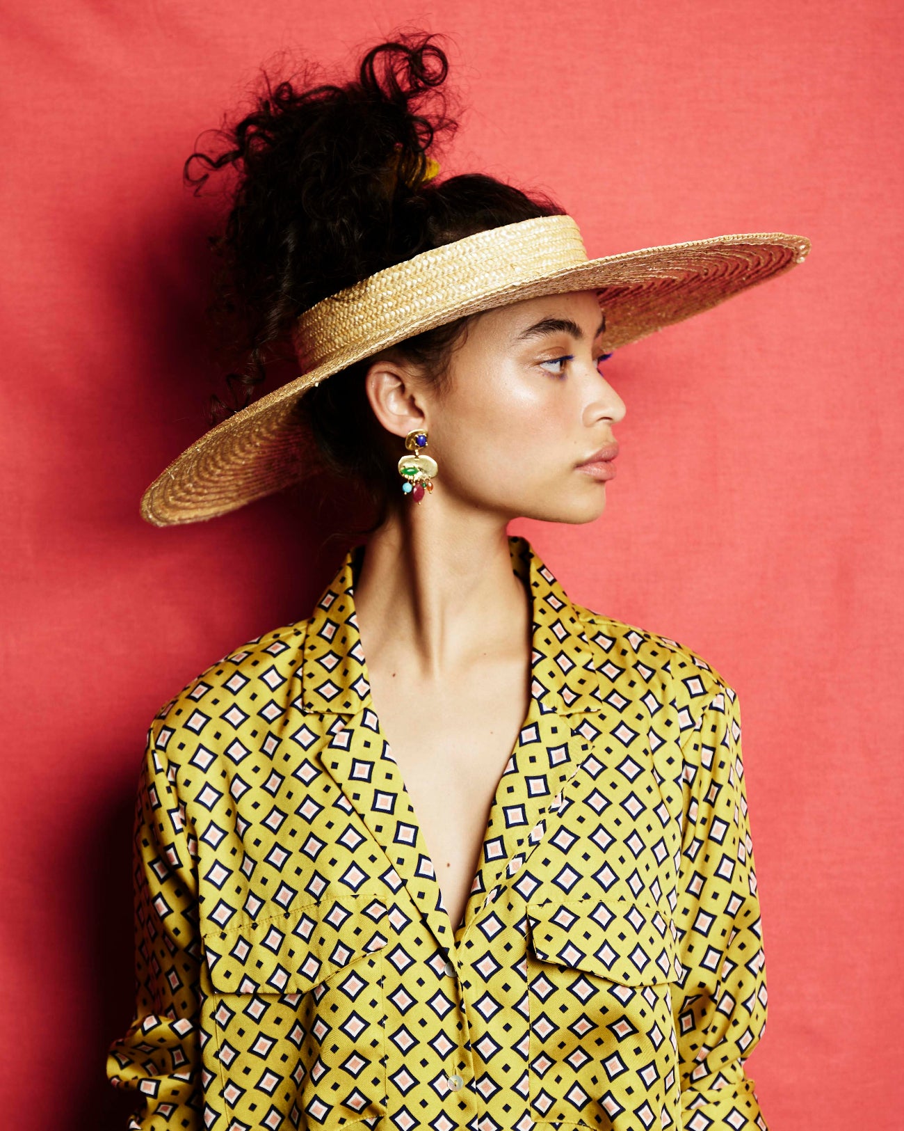 Saturn, Wheat Straw Crown-less Ring Hat