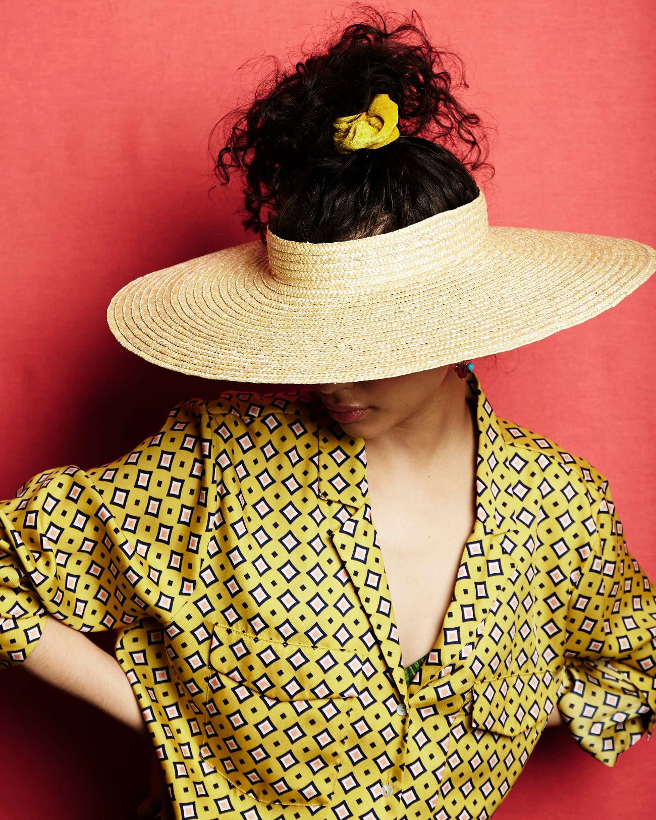 Saturn, Wheat Straw Crown-less Ring Hat