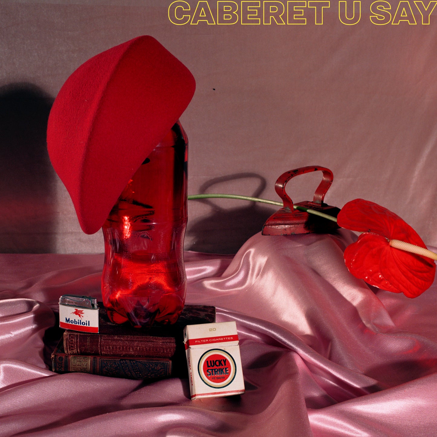 Bae Beret, Wool Felt Hat, Red
