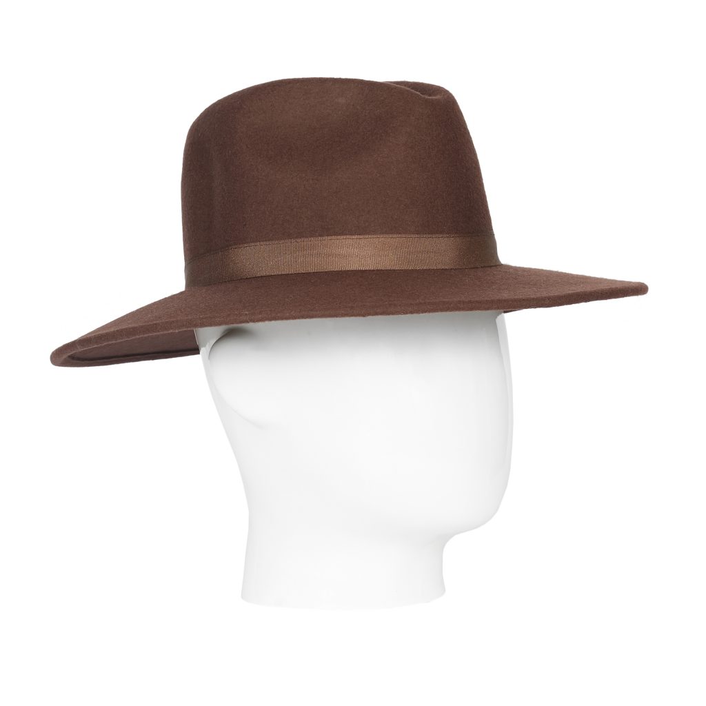 Fedora, Wool Felt Hat, Choc Brown