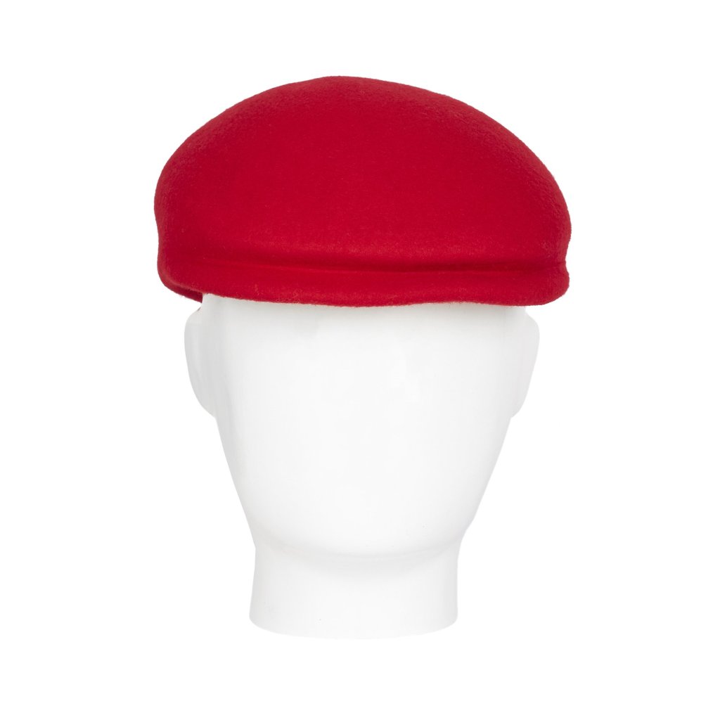 Poorboy, Wool Felt Hat, Red