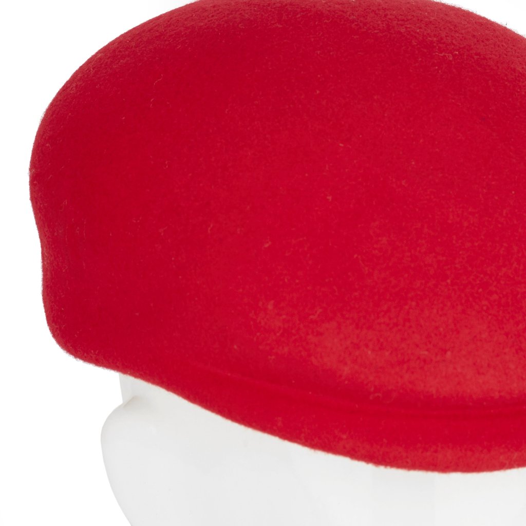 Poorboy, Wool Felt Hat, Red