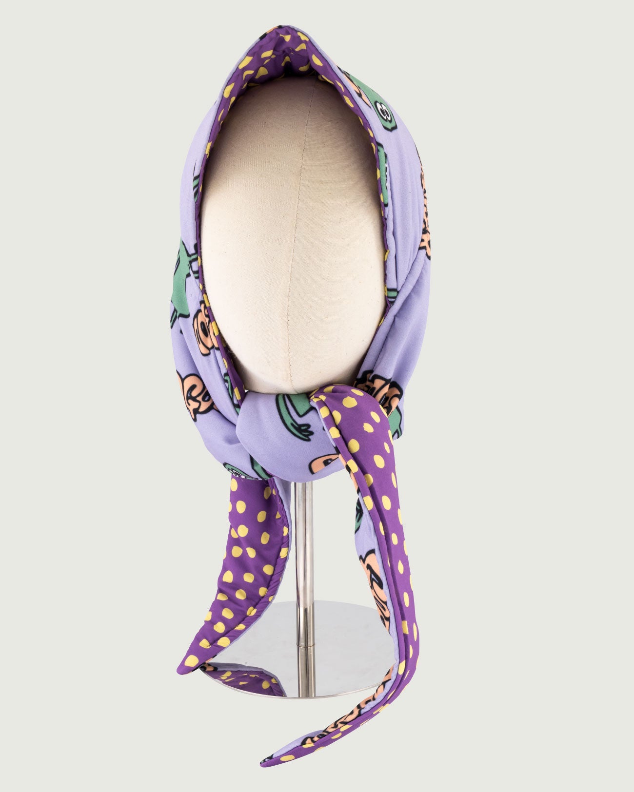 CB x GGG Puffer Kappie, GGG Printed Fabric, Purple