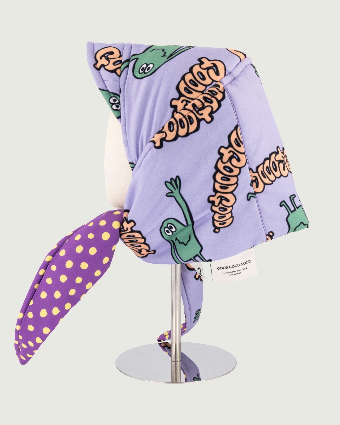 CB x GGG Puffer Kappie, GGG Printed Fabric, Purple