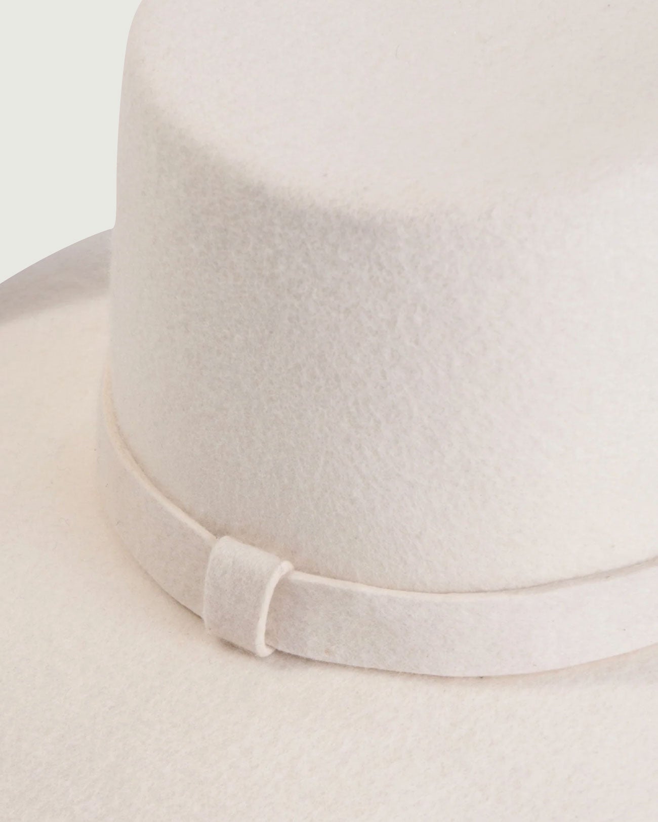 Badu, Wool Felt Hat, Ivory