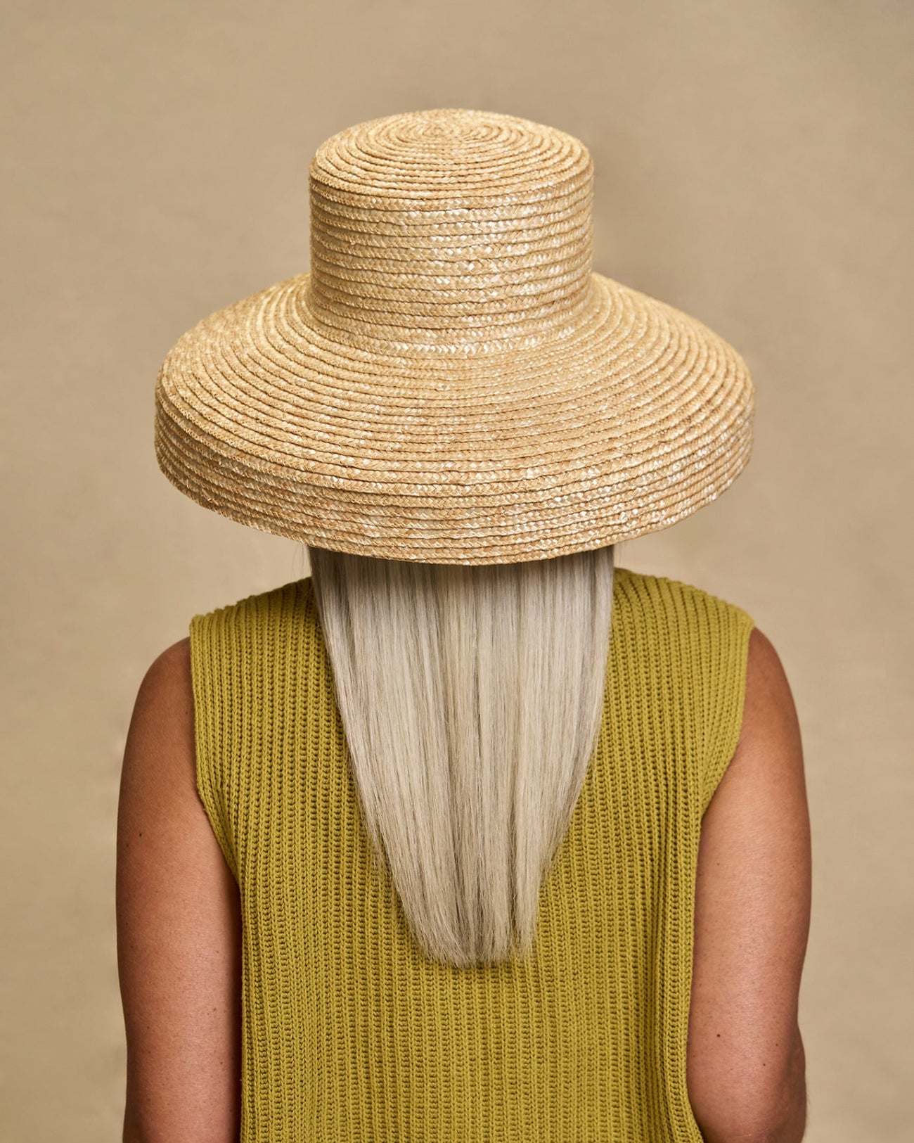 Luna, Wheat Straw Bell Shape Sun Hat