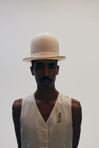 Jay, Extended Sisal Hat, Ivory