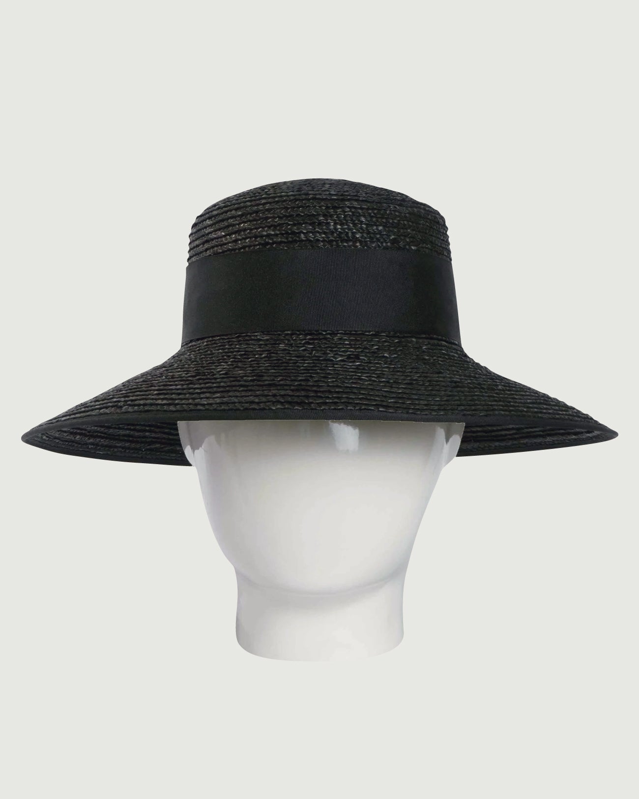 Maya, Wheat Straw Hat, Black