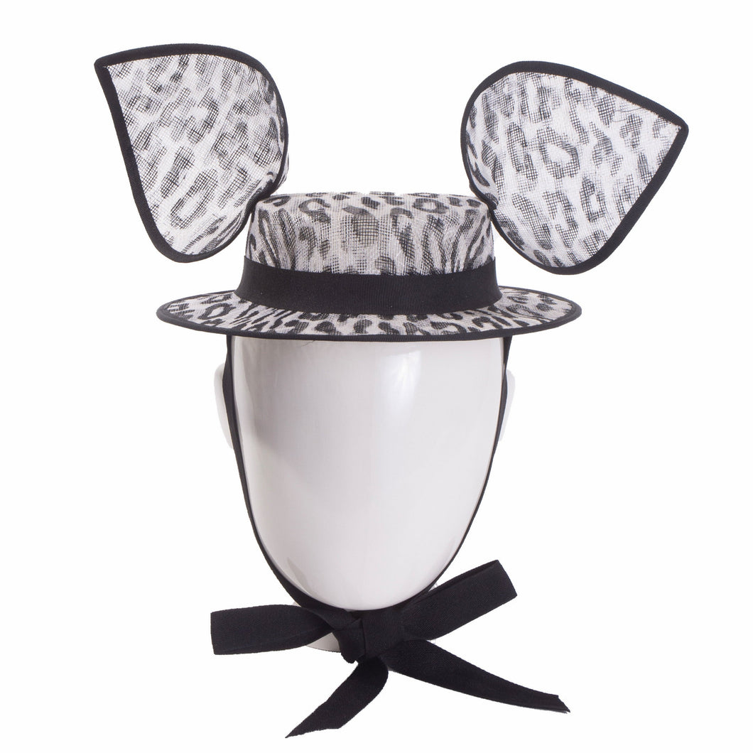 Chloe, Sinamay Hat With Ears