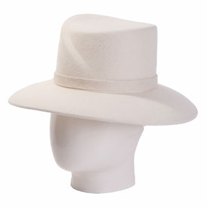 Badu, Wool Felt Hat, Ivory