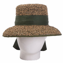 Bella With Bow, Camo Raffia Hat