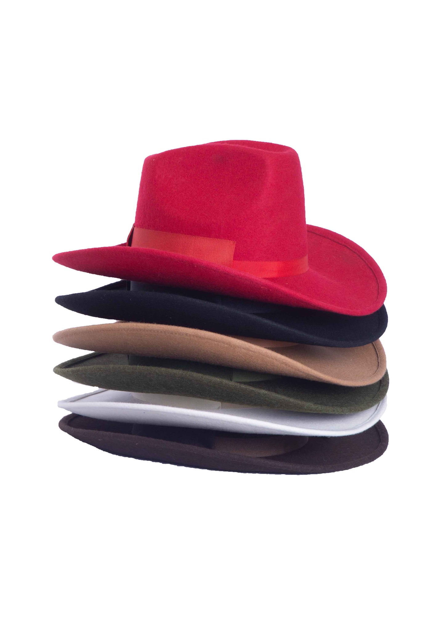 Willow, Wool Felt Cowboy Hat, Red