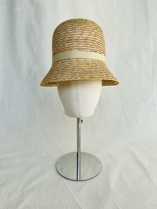 Bea Bucket, Wheat Straw Hat, Natural