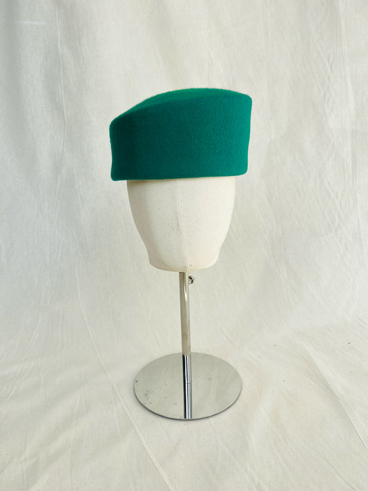 Fez, Wool Felt Hat, Green