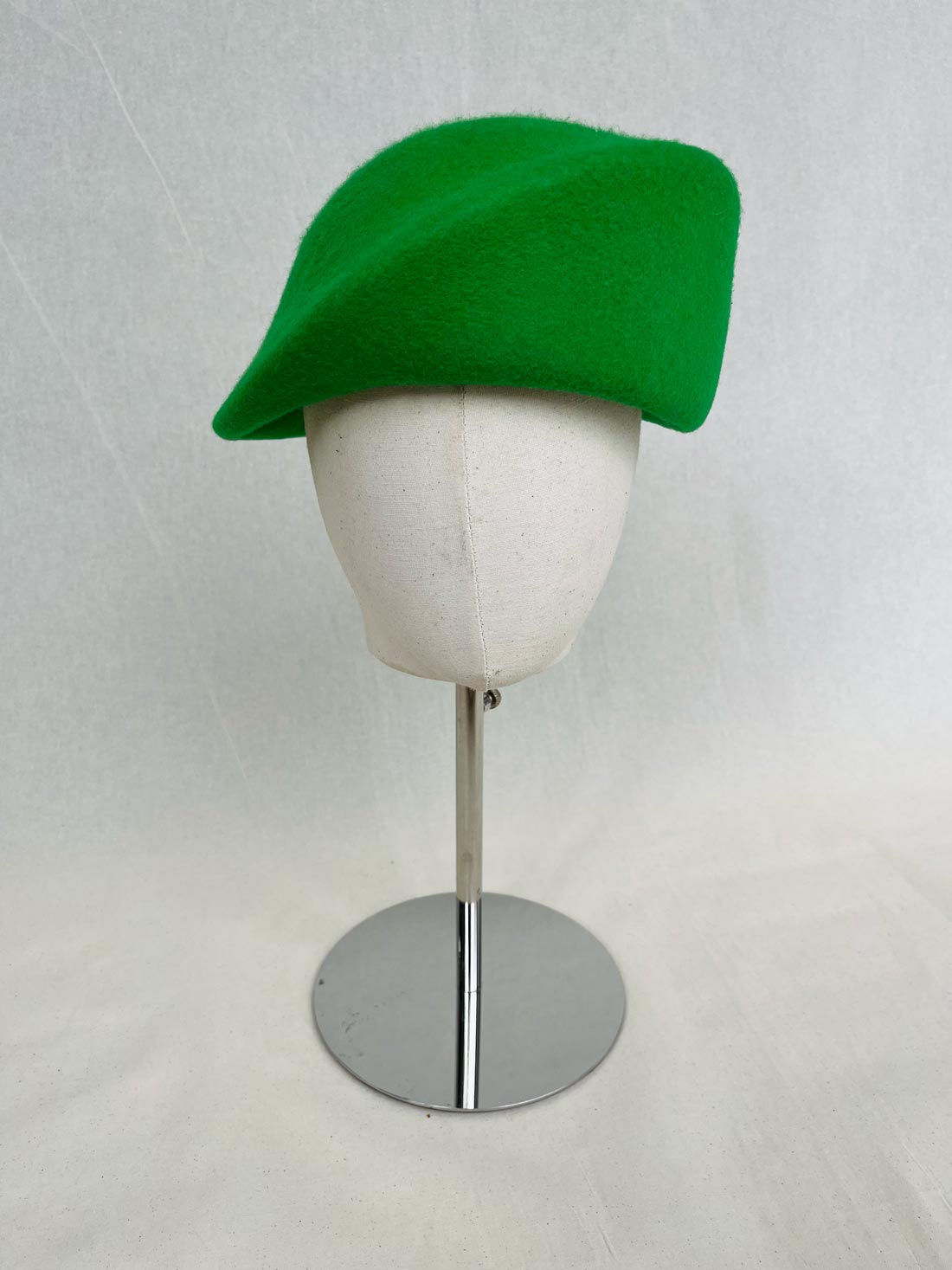 Bae Beret, Wool Felt Hat, Green