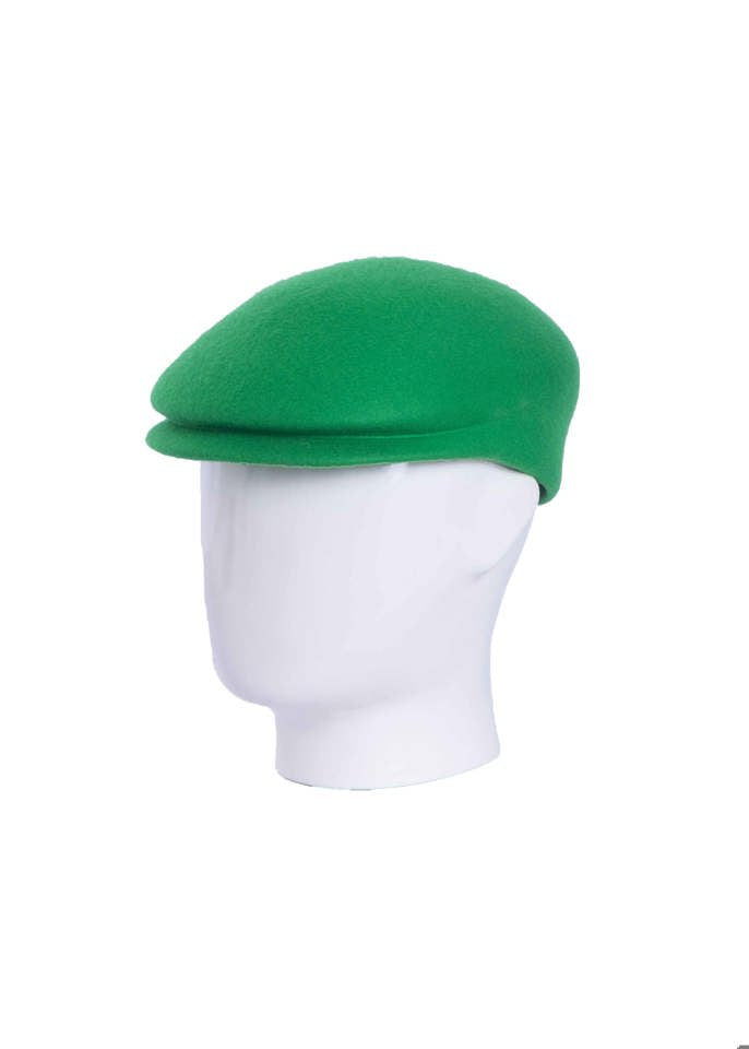 Poorboy, Wool Felt Hat, Bright Green