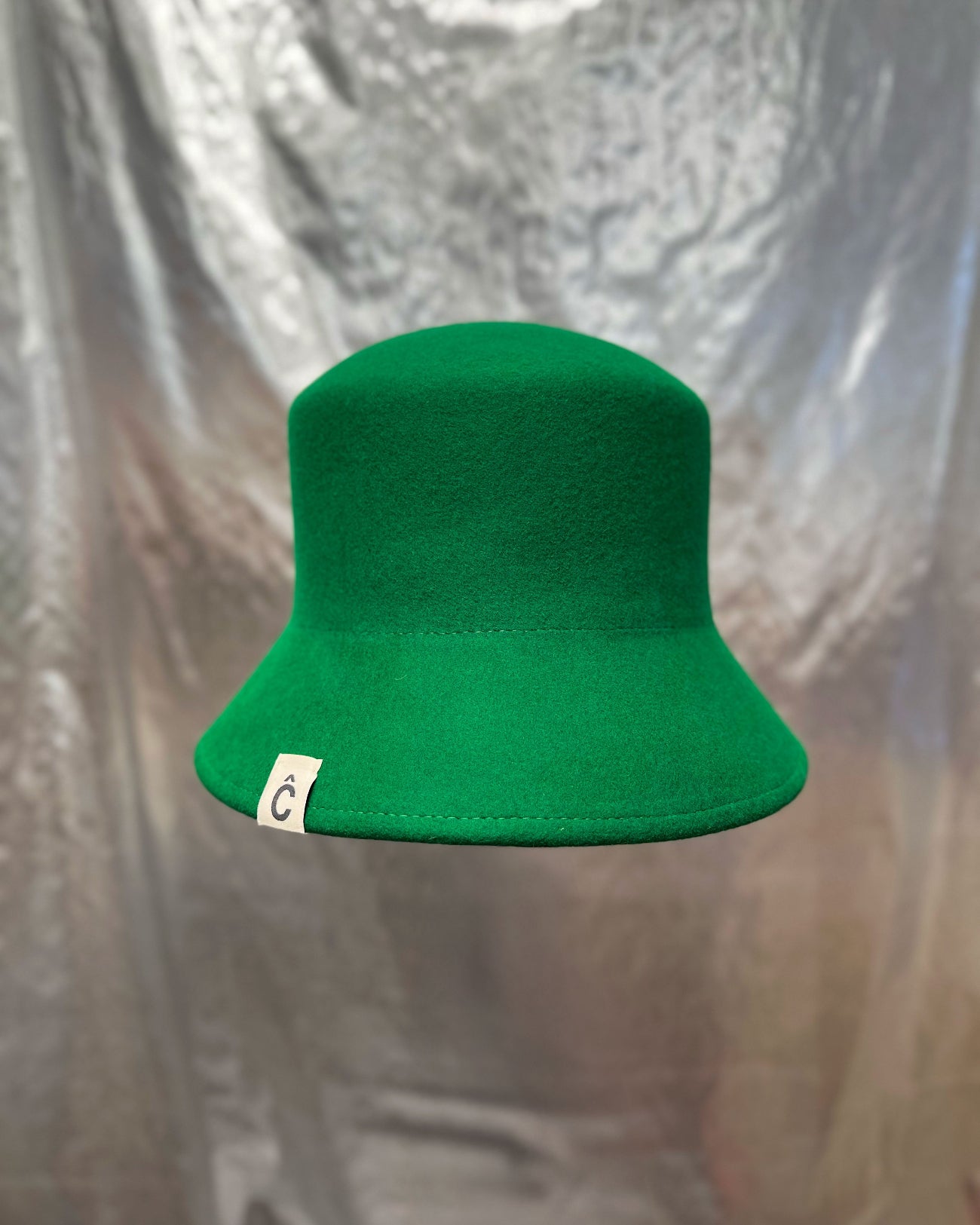 Flexxi Bucket, Crushable Felt Hat, Green