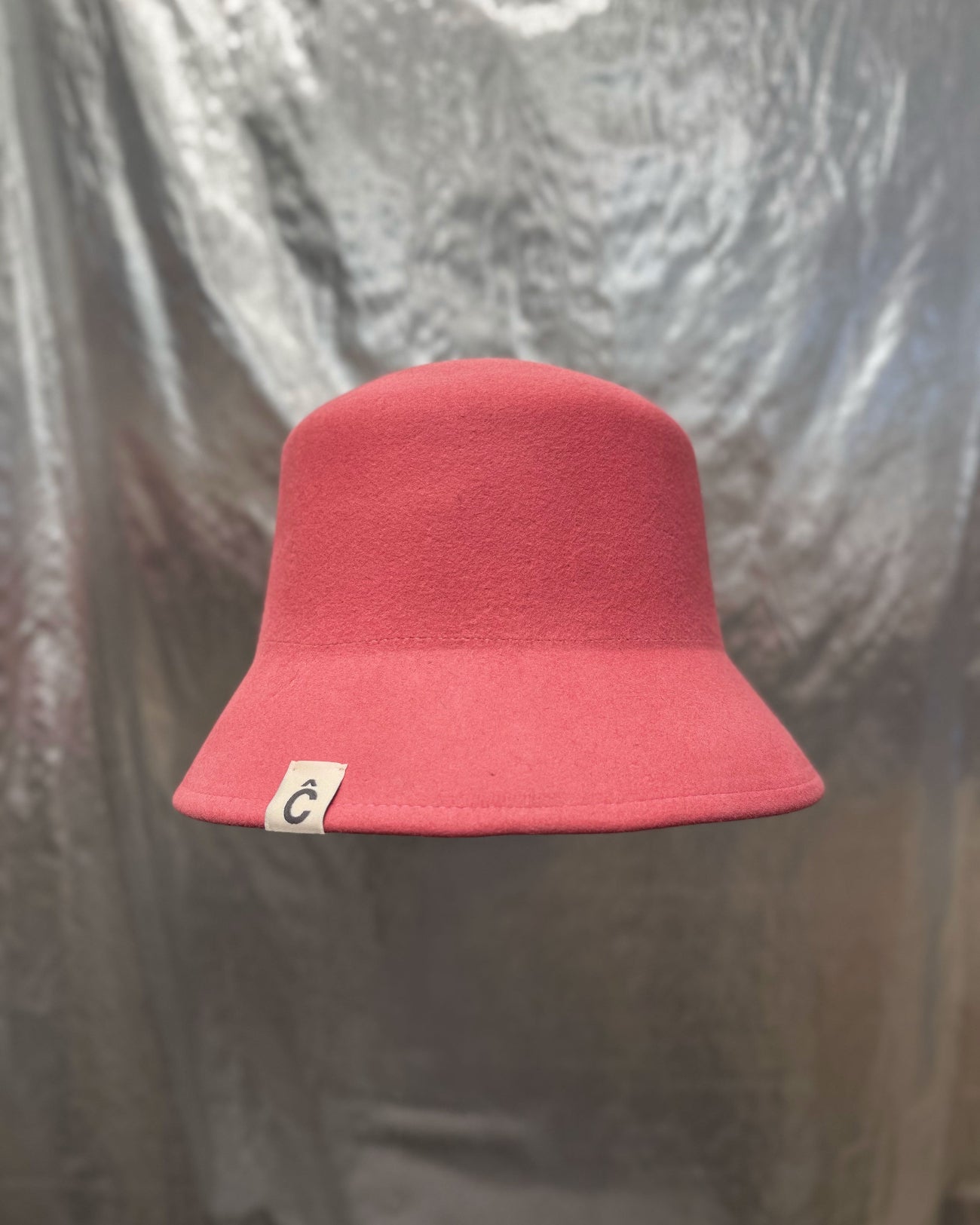 Flexxi Bucket, Crushable Felt Hat, Dusty Pink