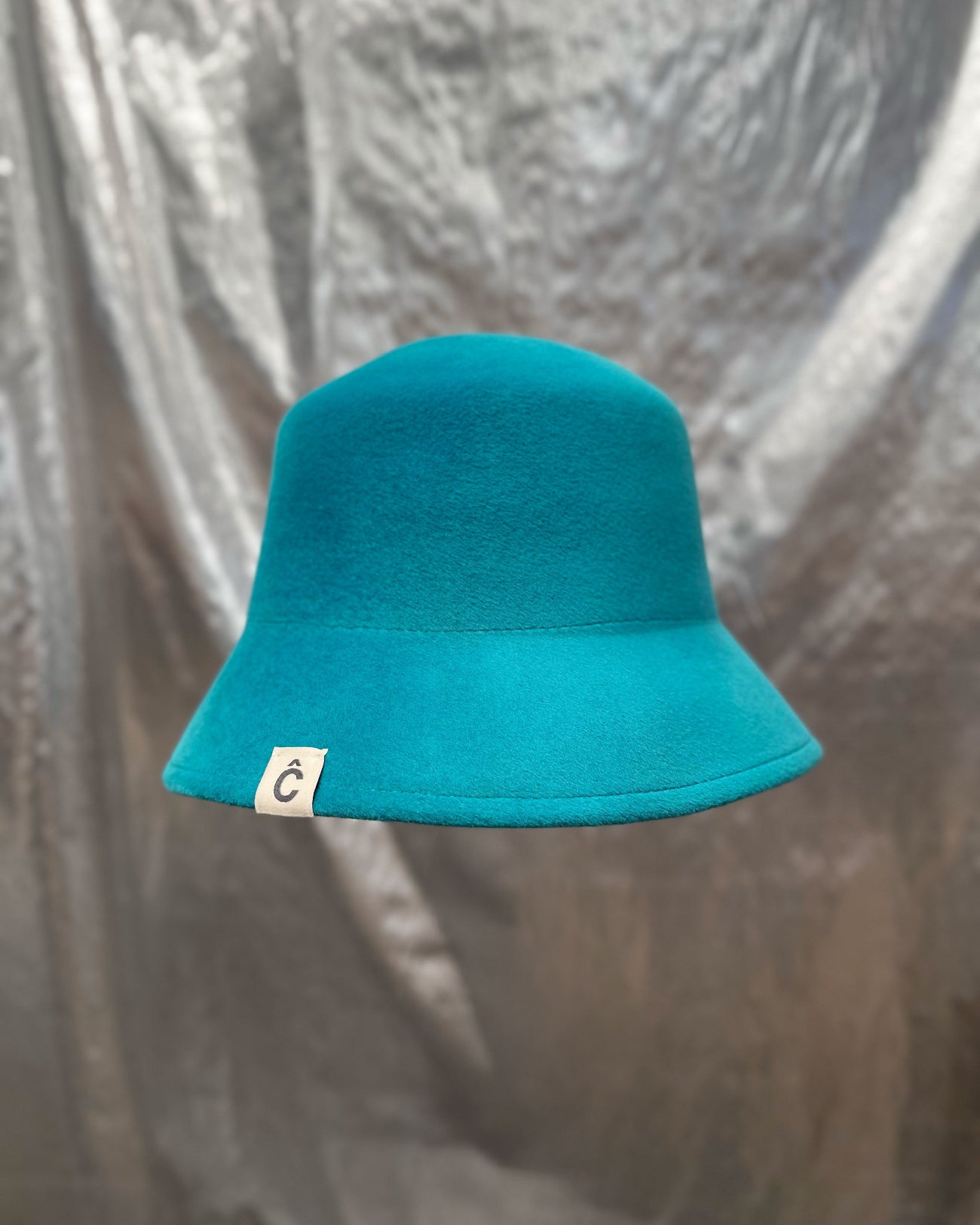 Flexxi Bucket, Crushable Felt Hat, Blue