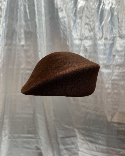 Bae Beret, Velvet, Brown