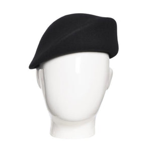 Bae Beret, Wool Felt Hat, Black