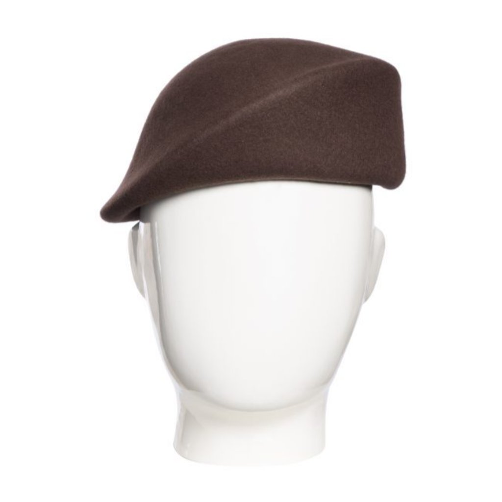 Bae Beret, Wool Felt Hat, Choc Brown