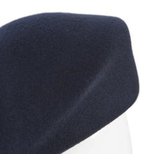 Bae Beret, Wool Felt Hat, Navy