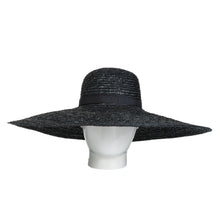 Sahara, Wheat Straw Hat, Black
