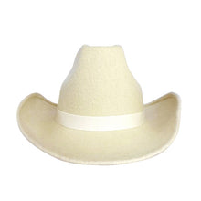 Cowboy, Wool Felt Hat, Ivory