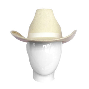 Cowboy, Wool Felt Hat, Ivory