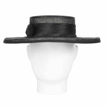 Bonnie, Sinamay Hat, Black