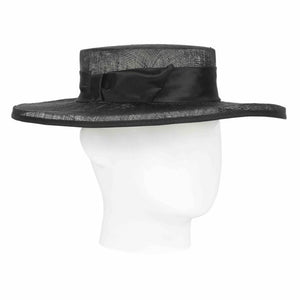 Bonnie, Sinamay Hat, Black