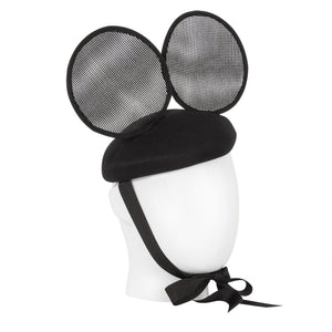 Sad Mickey, Blocked Fabric Hat With Nettex Ears