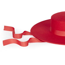 Billie Bolero, Wool Felt Hat, Red