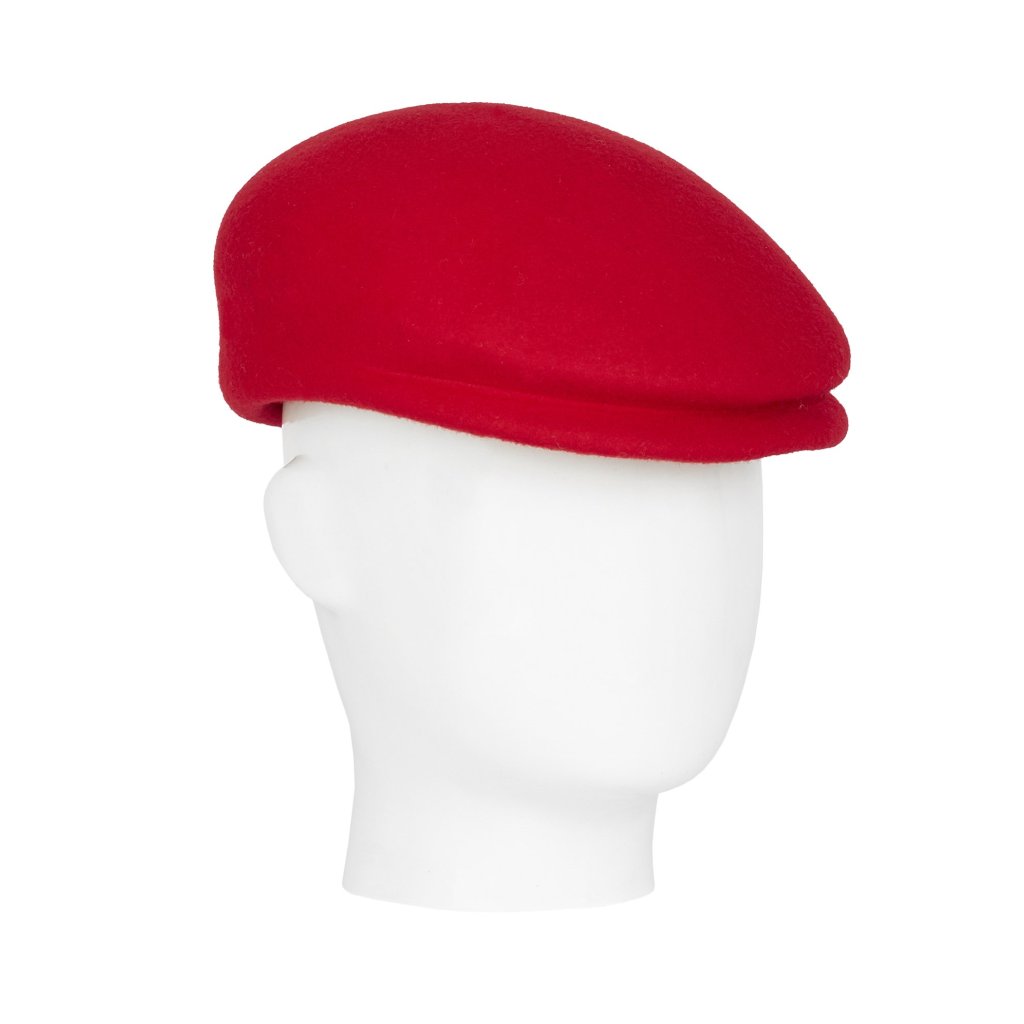 Poorboy, Wool Felt Hat, Red
