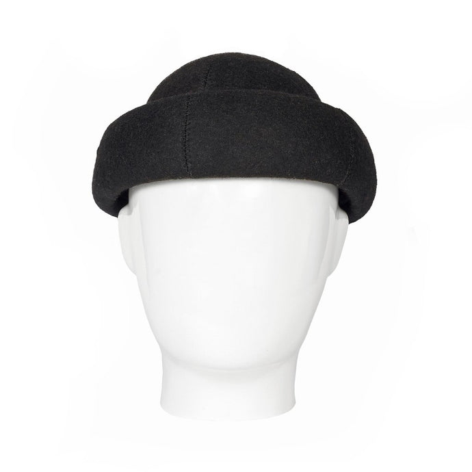 Docker Beanie, Felt Hat, Black