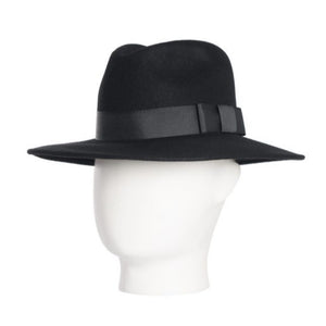 Fedora, Wool Felt Hat, Black