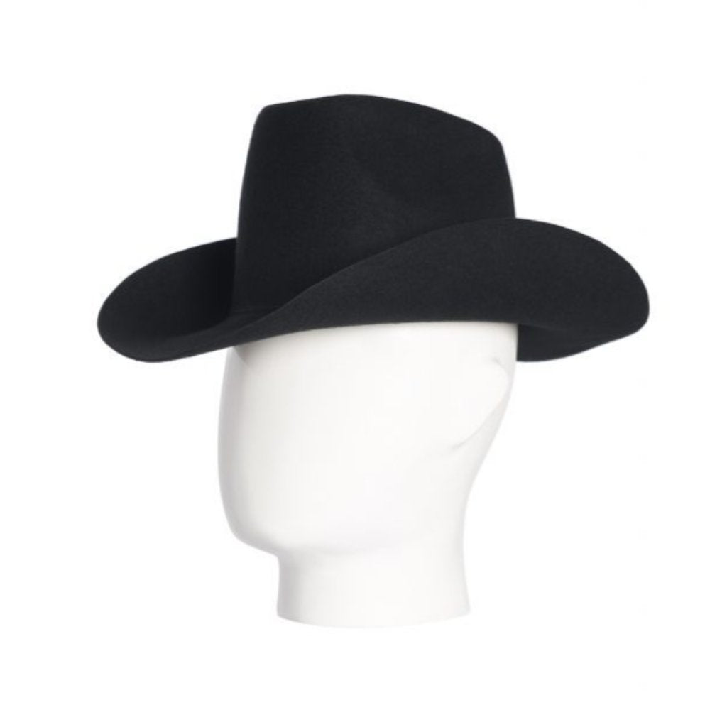 Cowboy, Wool Felt Hat, Black