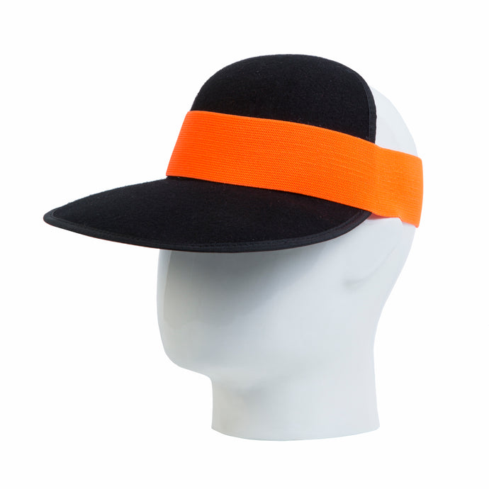 Beak Visor, Wool Felt Hat , Black