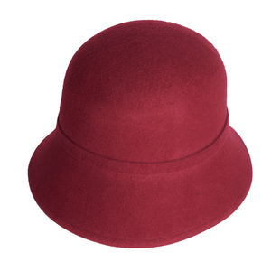 Bounce Bucket, Wool Felt Hat, Mulberry