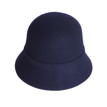 Bounce Bucket, Wool Felt Hat, Navy